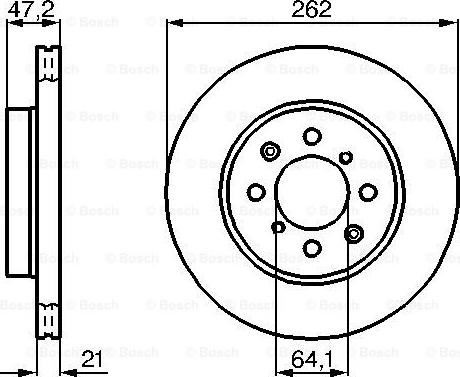 BOSCH 0 986 478 657 - Brake Disc autospares.lv