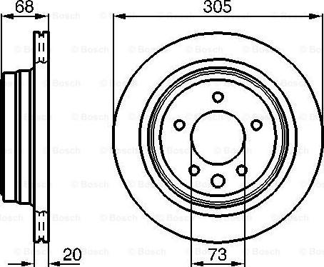 BOSCH 0 986 478 660 - Brake Disc autospares.lv