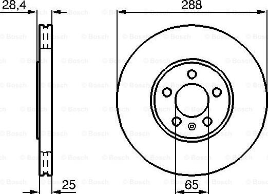 BOSCH 0 986 478 619 - Brake Disc autospares.lv