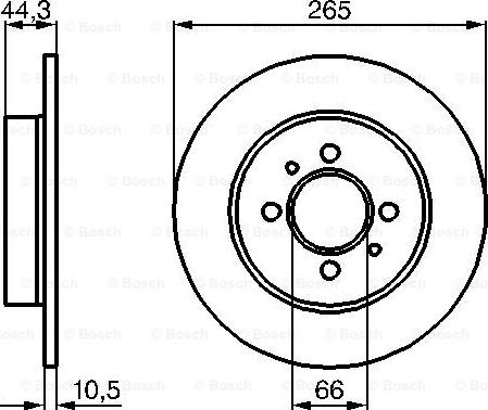 BOSCH 0 986 478 611 - Brake Disc autospares.lv