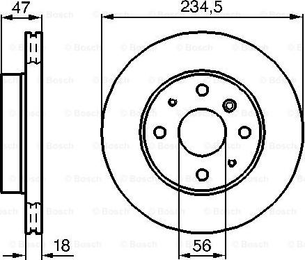 BOSCH 0 986 478 684 - Brake Disc autospares.lv