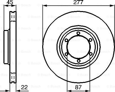 BOSCH 0 986 478 635 - Brake Disc autospares.lv