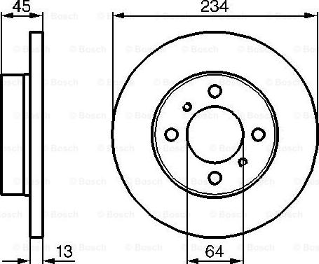 BOSCH 0 986 478 636 - Brake Disc autospares.lv