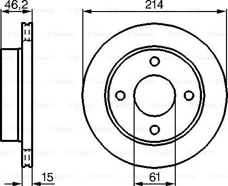 BOSCH 0 986 478 637 - Brake Disc autospares.lv