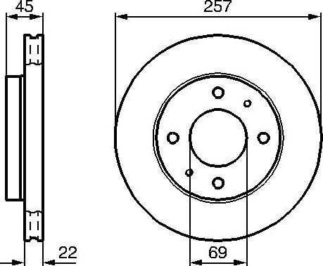 BOSCH 0 986 478 673 - Brake Disc autospares.lv