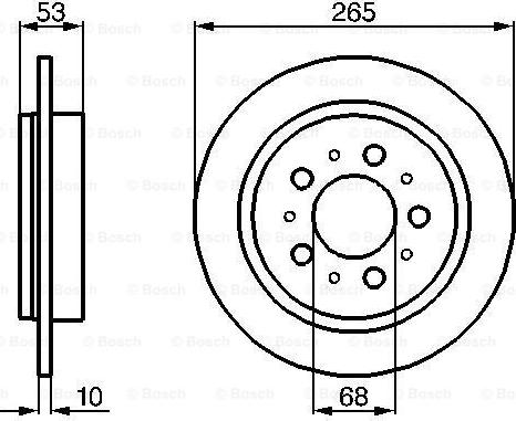 BOSCH 0 986 478 042 - Brake Disc autospares.lv