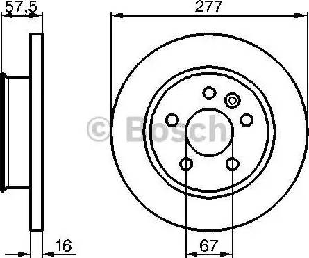 BOSCH 0 986 478 065 - Brake Disc autospares.lv