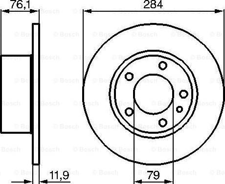 BOSCH 0 986 478 037 - Brake Disc autospares.lv