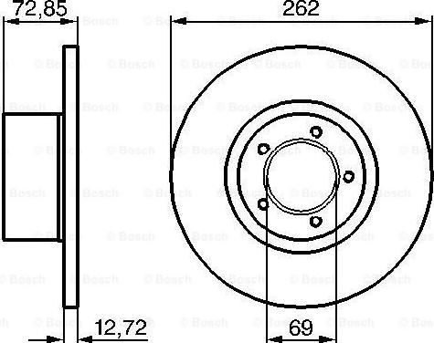 BOSCH 0 986 478 077 - Brake Disc autospares.lv