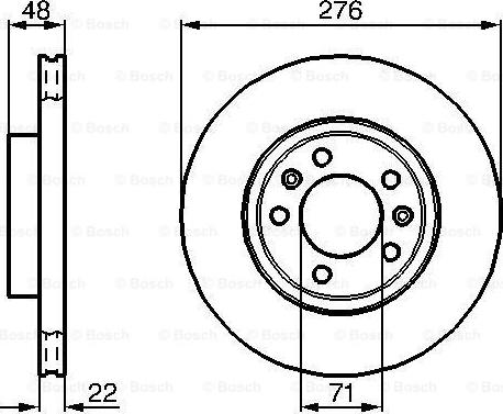 BOSCH 0 986 478 140 - Brake Disc autospares.lv