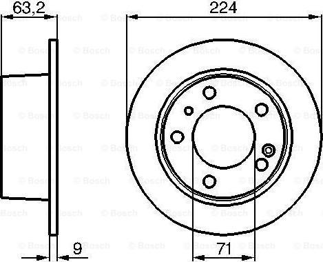 BOSCH 0 986 478 141 - Brake Disc autospares.lv