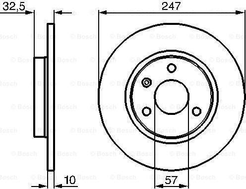 BOSCH 0 986 478 142 - Brake Disc autospares.lv