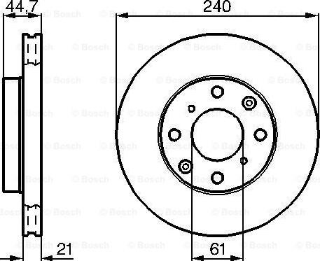 BOSCH 0 986 478 115 - Brake Disc autospares.lv