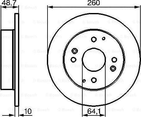 BOSCH 0 986 478 172 - Brake Disc autospares.lv