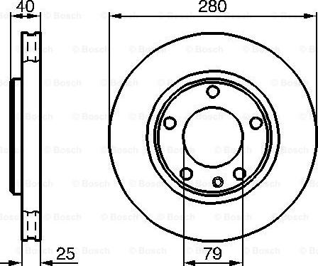 BOSCH 0 986 478 890 - Brake Disc autospares.lv