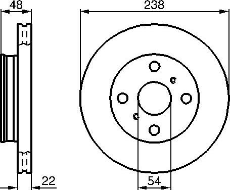 BOSCH 0 986 478 857 - Brake Disc autospares.lv