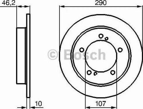 BOSCH 0 986 478 838 - Brake Disc autospares.lv