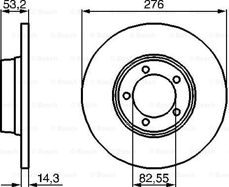 BOSCH 0 986 478 820 - Brake Disc autospares.lv