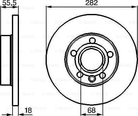 BOSCH 0 986 478 870 - Brake Disc autospares.lv