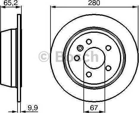 BOSCH 986478873 - Brake Disc autospares.lv