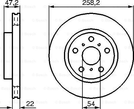 BOSCH 0 986 478 396 - Brake Disc autospares.lv