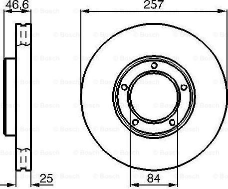 BOSCH 0 986 478 397 - Brake Disc autospares.lv