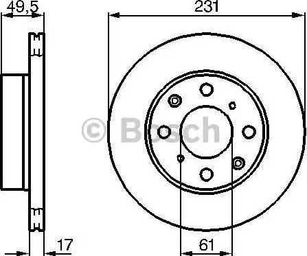 BOSCH 0 986 478 347 - Brake Disc autospares.lv