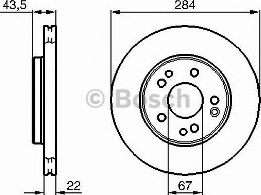 BOSCH 0 986 478 300 - Brake Disc autospares.lv