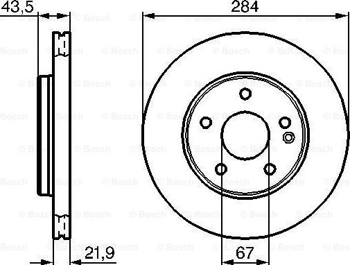 BOSCH 0 986 478 301 - Brake Disc autospares.lv