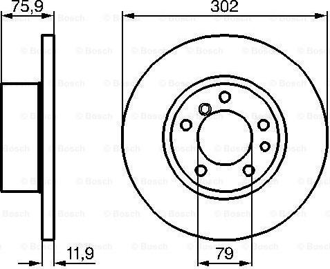 BOSCH 0 986 478 319 - Brake Disc autospares.lv