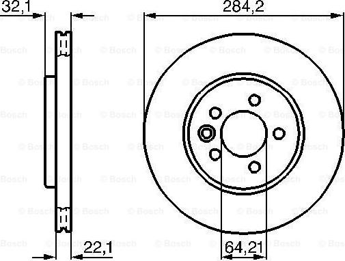 BOSCH 0 986 478 314 - Brake Disc autospares.lv