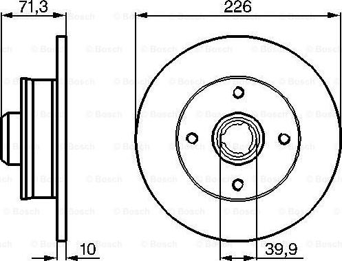 BOSCH 0 986 478 331 - Brake Disc autospares.lv