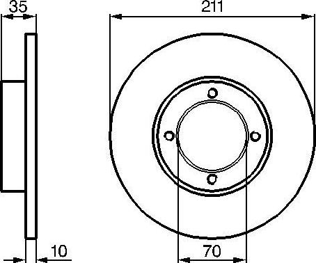 BOSCH 0986478338 - Brake Disc autospares.lv