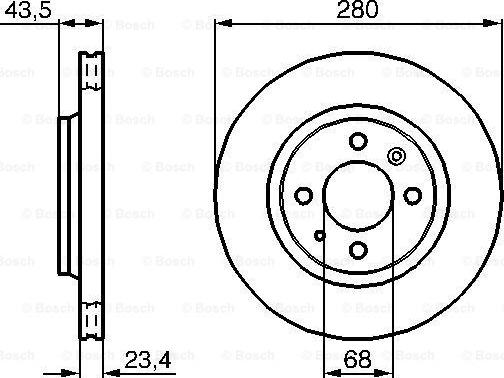 BOSCH 0 986 478 375 - Brake Disc autospares.lv