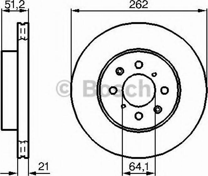 BOSCH 0 986 478 240 - Brake Disc autospares.lv