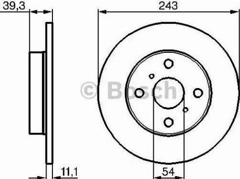 BOSCH 0 986 478 221 - Brake Disc autospares.lv