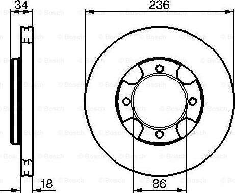 BOSCH 0 986 478 277 - Brake Disc autospares.lv