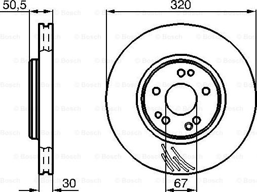 BOSCH 0 986 478 792 - Brake Disc autospares.lv