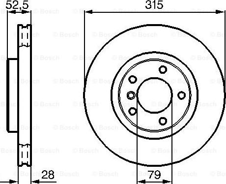 BOSCH 0 986 478 748 - Brake Disc autospares.lv