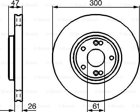 BOSCH 0 986 478 743 - Brake Disc autospares.lv