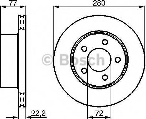 BOSCH 0 986 478 765 - Brake Disc autospares.lv