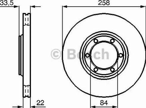 BOSCH 0 986 478 706 - Brake Disc autospares.lv