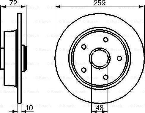 BOSCH 0 986 478 700 - Brake Disc autospares.lv