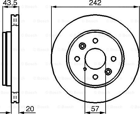 BOSCH 0 986 478 781 - Brake Disc autospares.lv