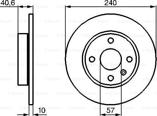 BOSCH 0 986 478 731 - Brake Disc autospares.lv