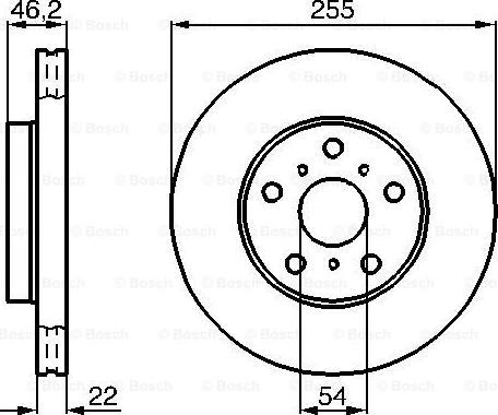 BOSCH 0 986 478 725 - Brake Disc autospares.lv