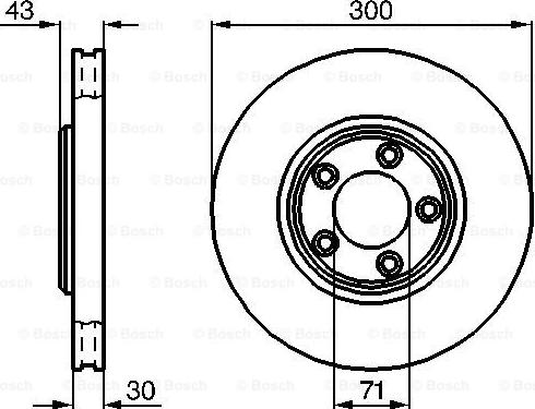 BOSCH 0 986 478 778 - Brake Disc autospares.lv