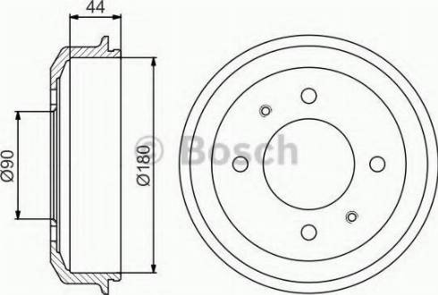 BOSCH 0 986 477 181 - Brake Drum autospares.lv