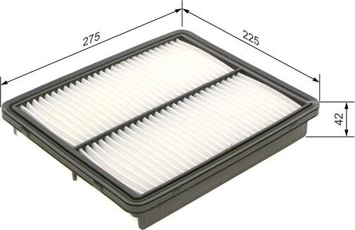 BOSCH 0 986 4B0 024 - Air Filter, engine autospares.lv