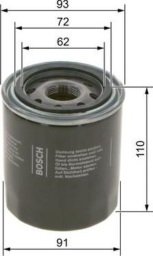 BOSCH 0 986 4B7 044 - Oil Filter autospares.lv